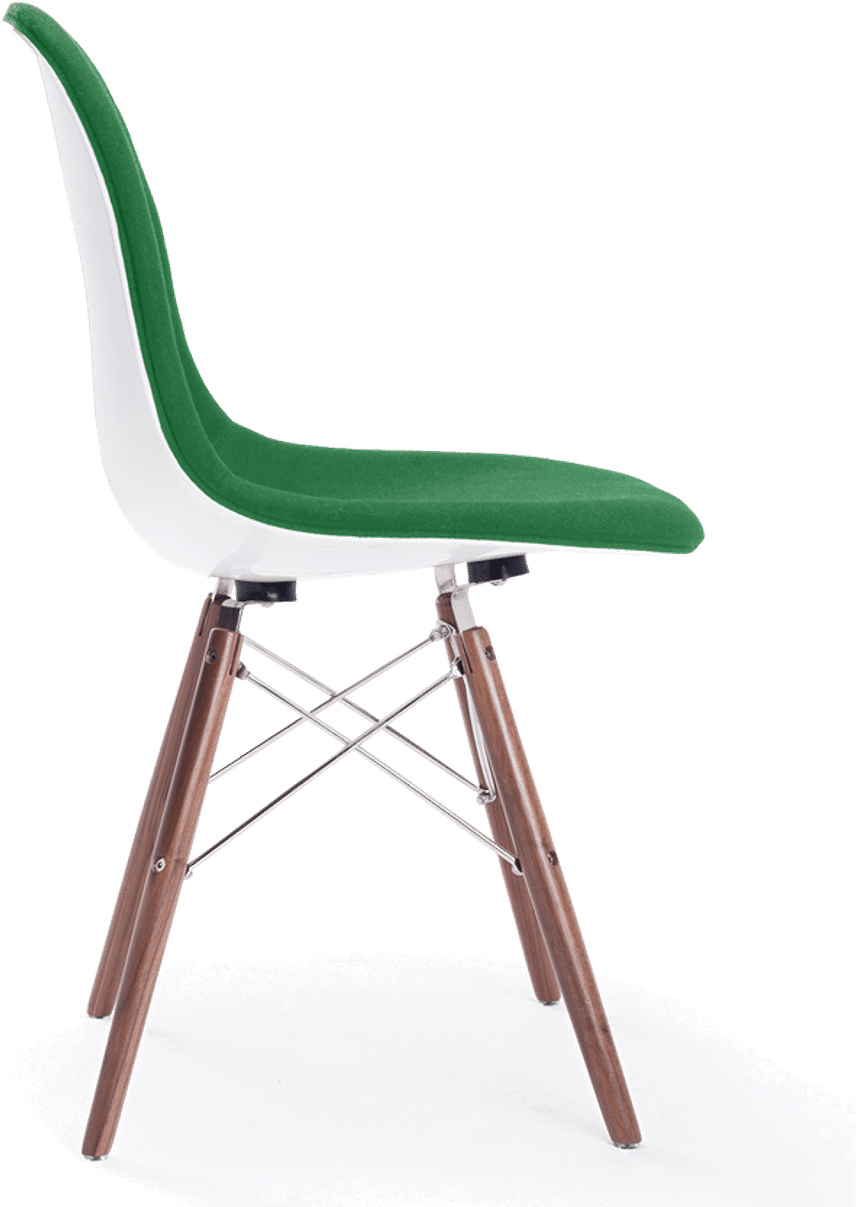 DSW Style Upholstered Dining Chair Green image.