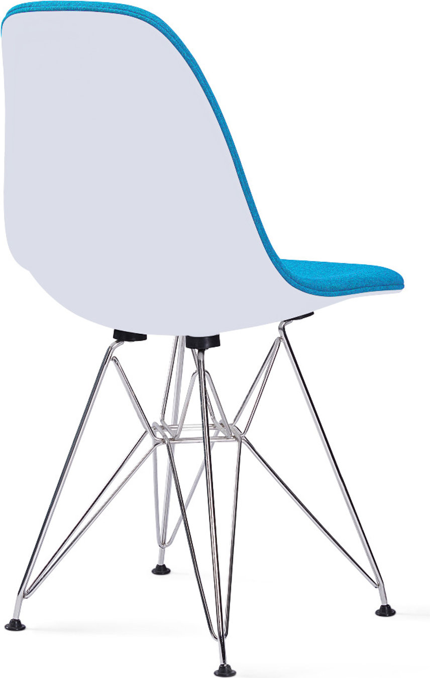 DSR Style Upholstered Dining Chair Moroccan Blue image.