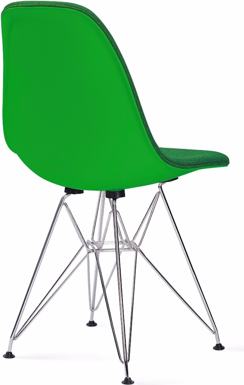 DSR Style Upholstered Dining Chair Lime image.