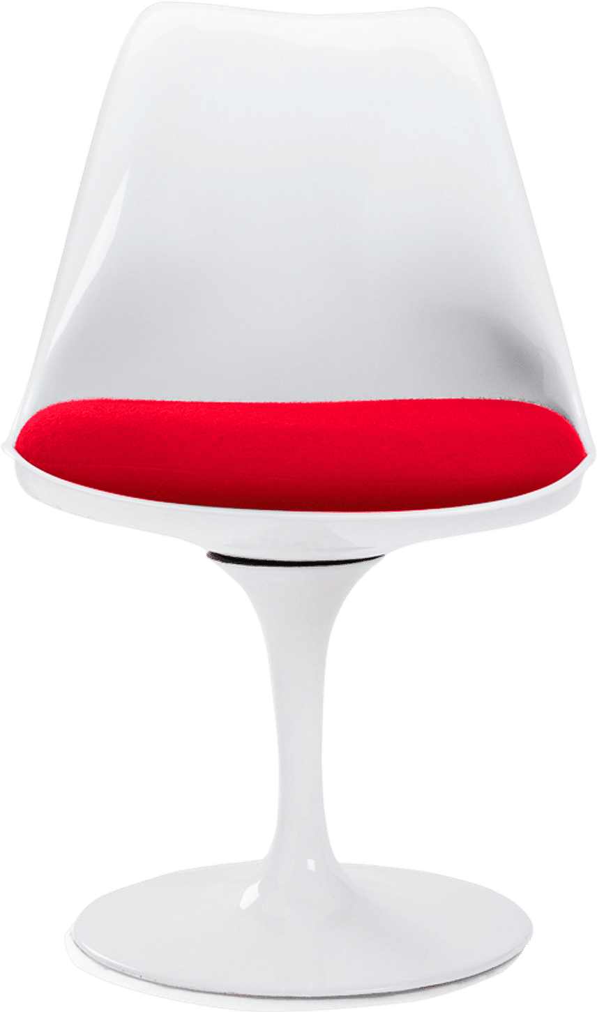 Tulip Chair - Fibreglass Red/White image.