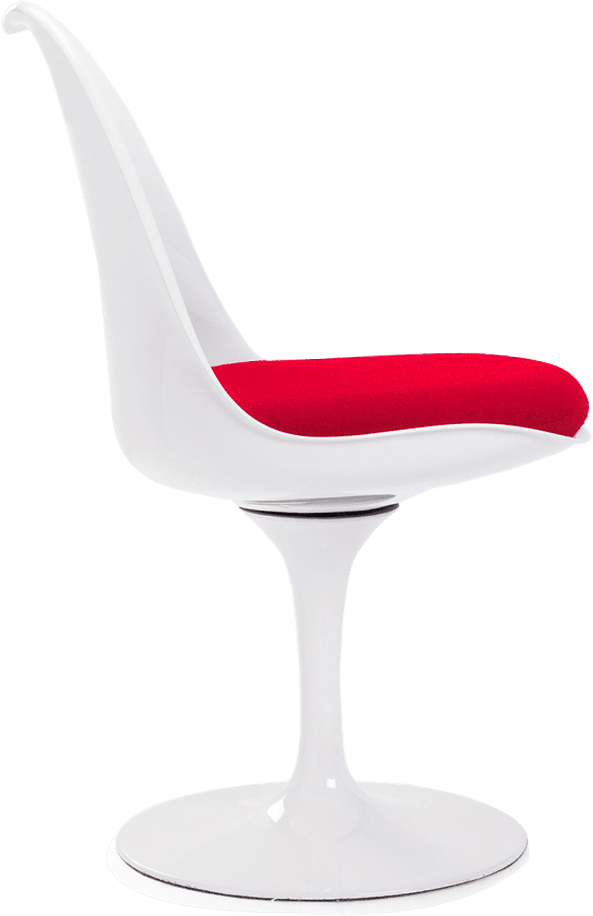Tulip Chair - Fibreglass Red/White image.