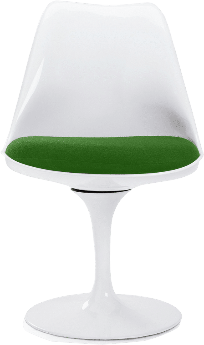 Tulip Chair - Fibreglass Green/White image.