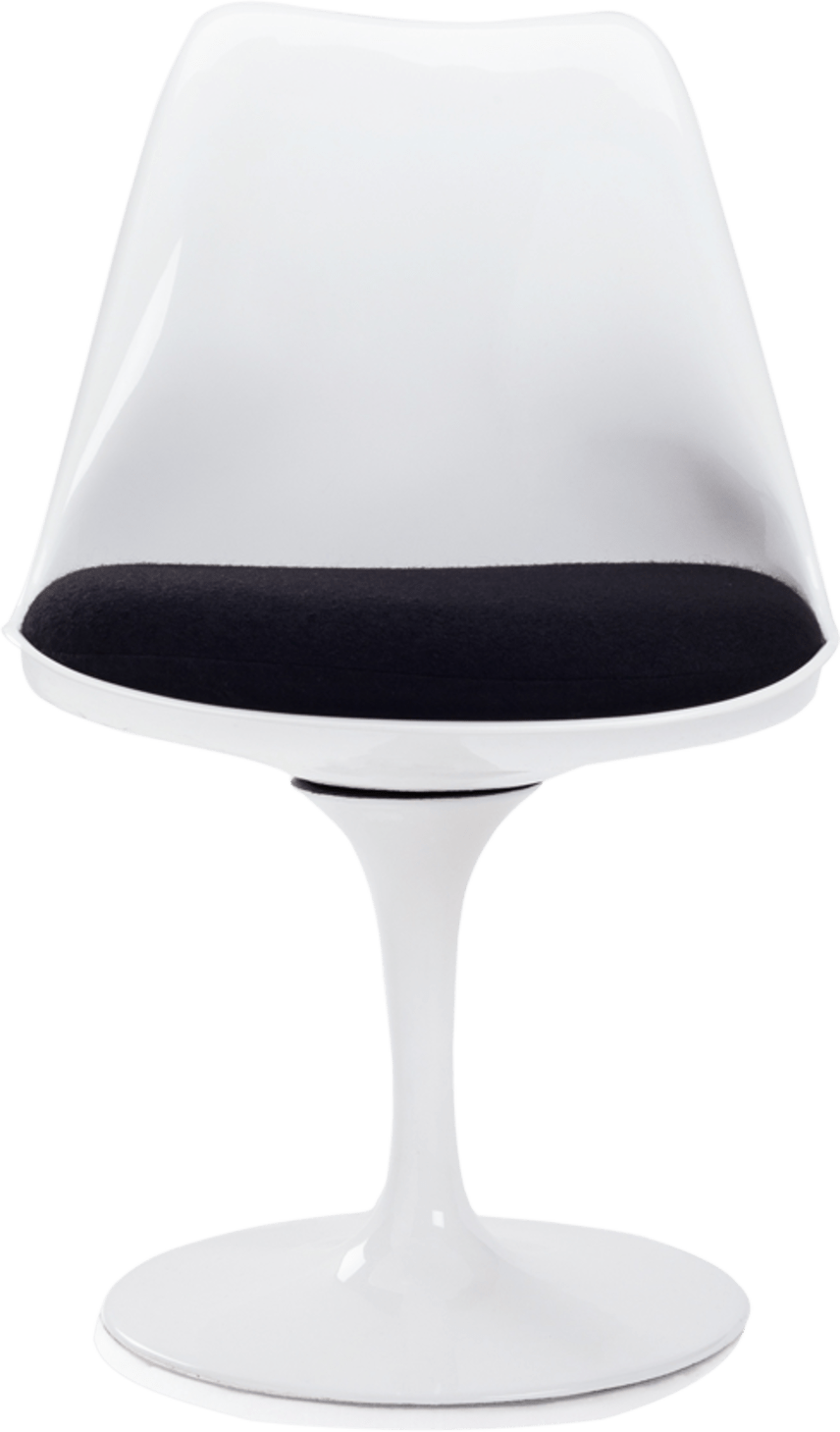 Tulip stol - glassfiber Black/White image.