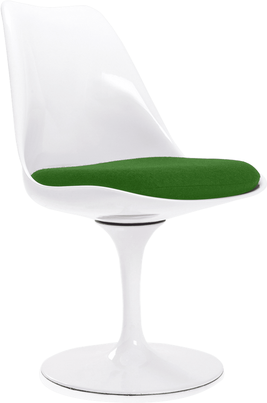 Tulip Chair - Fibreglass Green/White image.