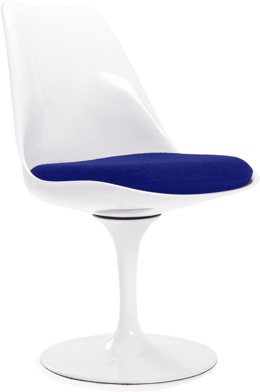 Tulip Chair - Fibreglass Blue/White image.