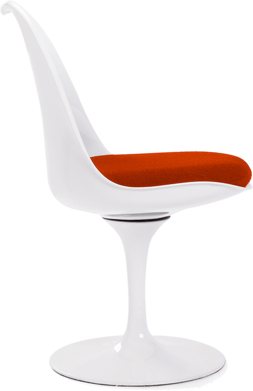 Tulip stol - glassfiber Orange/White image.