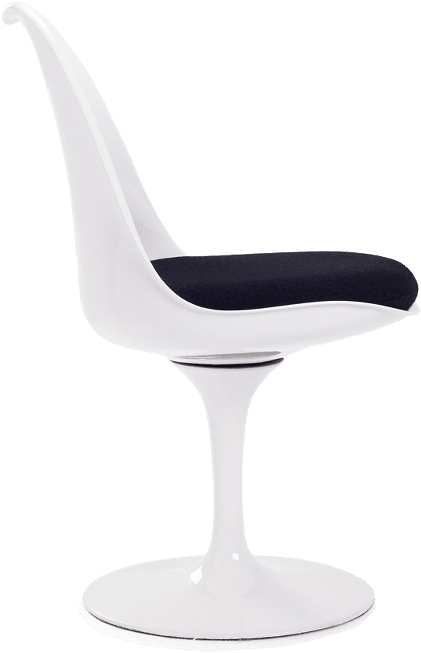 Tulip Chair - Glasfiber Black/White image.
