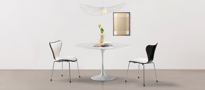Serie 7 stol - Halvpolstret stol Wool/Light Pebble Grey image.