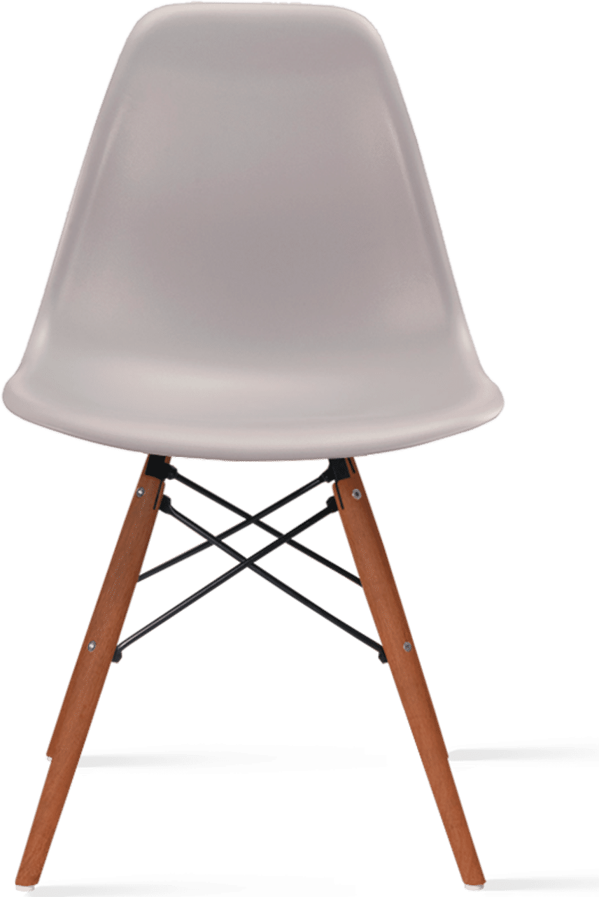 DSW-stoel Light Grey/Dark Wood image.