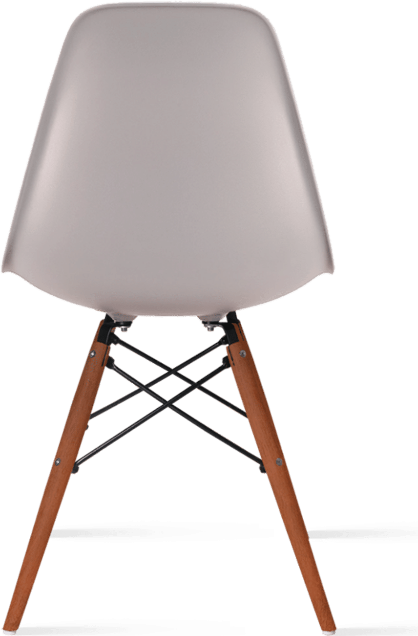 DSW Style Stuhl Light Grey/Dark Wood image.