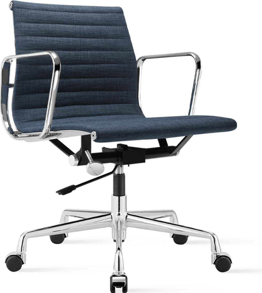 Chaise de bureau de style Eames EA117 en tissu Blue image.