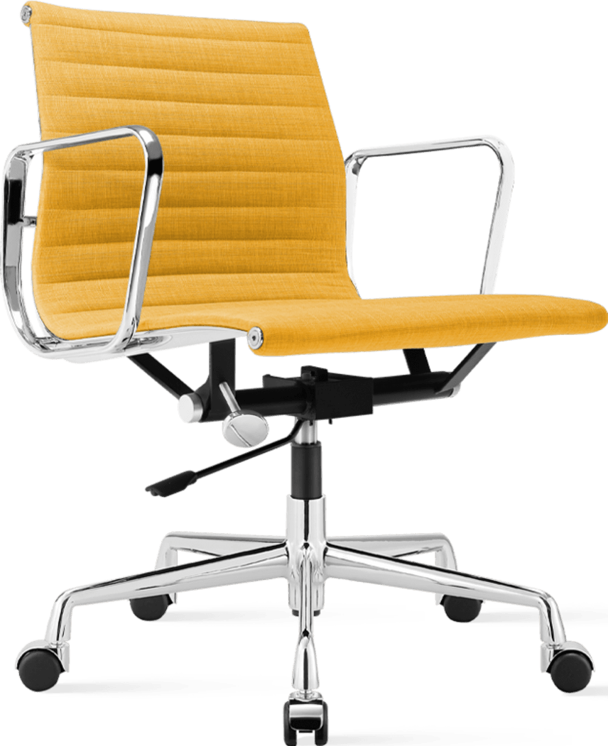 Sedia da ufficio stile Eames EA117 Tessuto Yellow image.