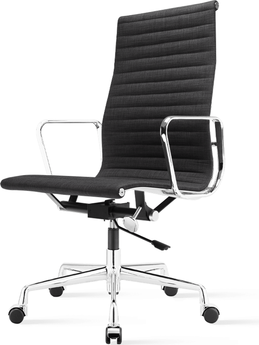 Eames Style Office Chair EA119 Fabric Dark Grey image.