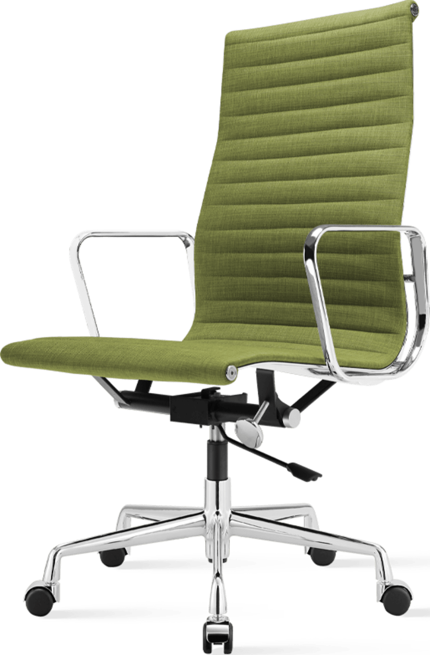 Sedia da ufficio stile Eames EA119 Tessuto Green image.