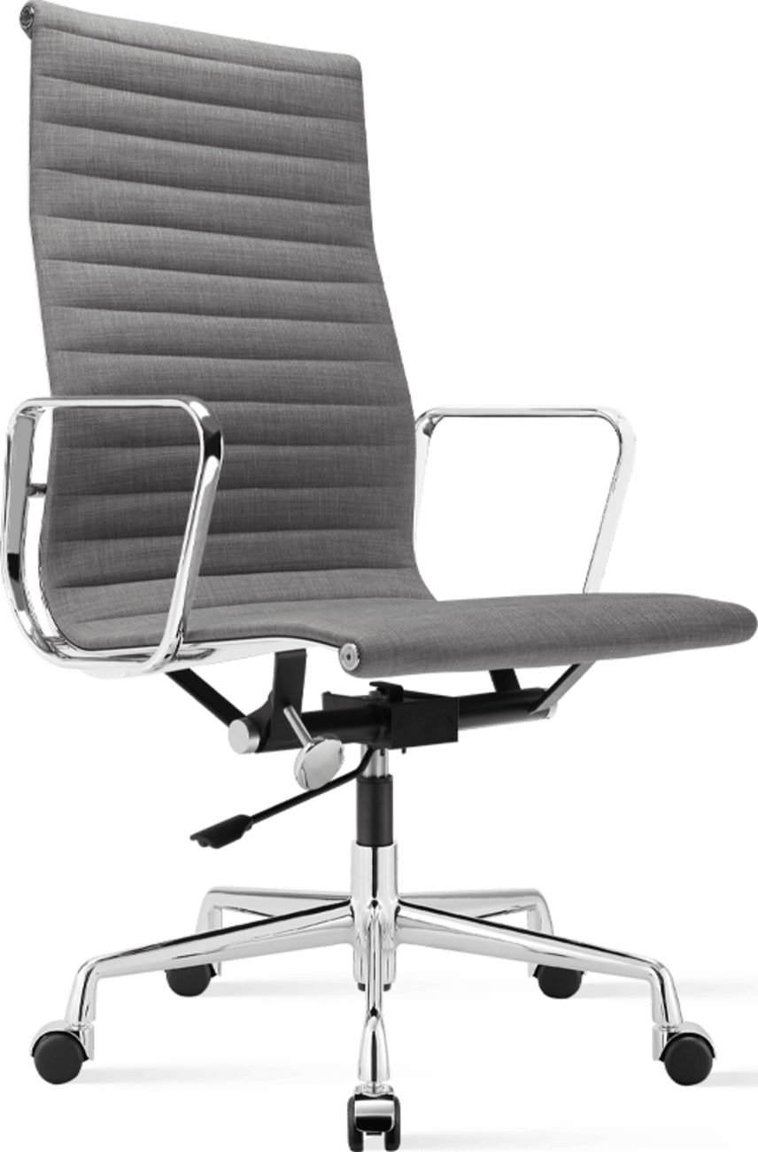 Sedia da ufficio stile Eames EA119 Tessuto Light Grey image.