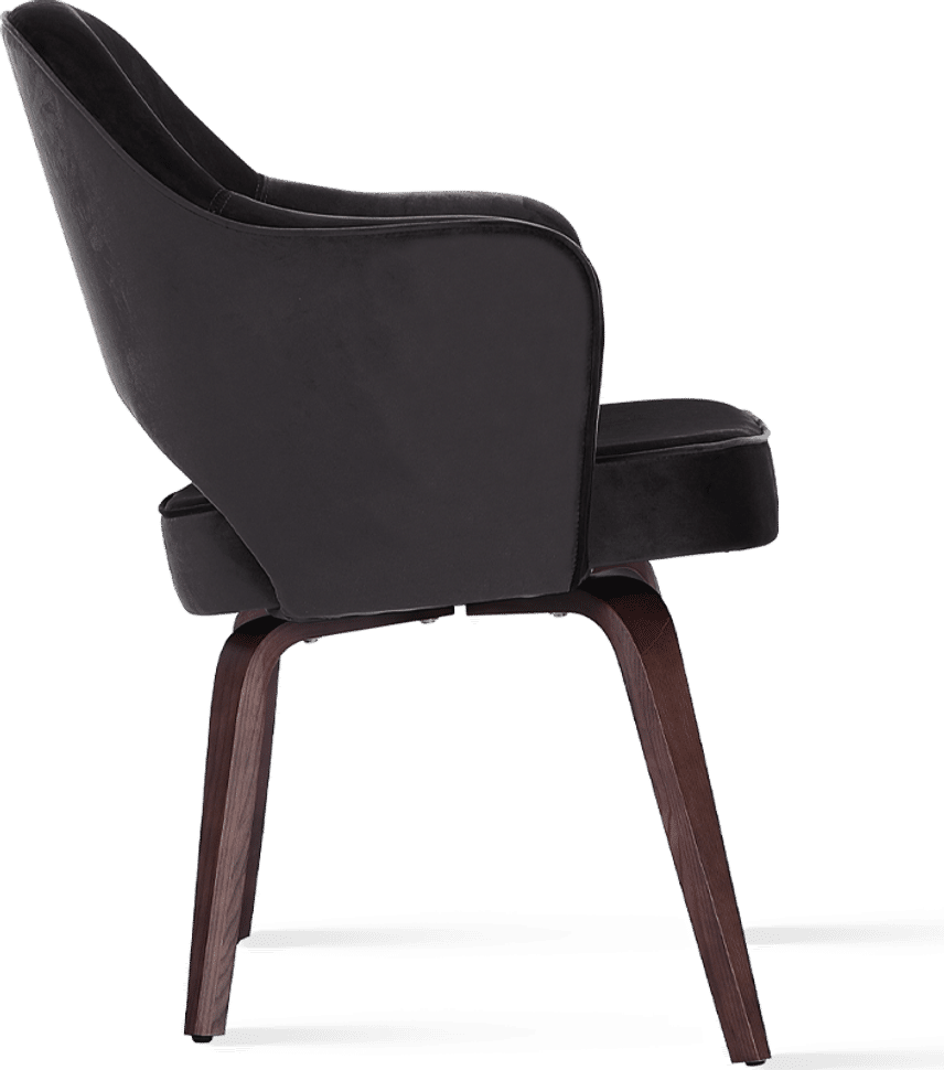 Executive Armchair - Velvet Charcoal Grey Velvet image.