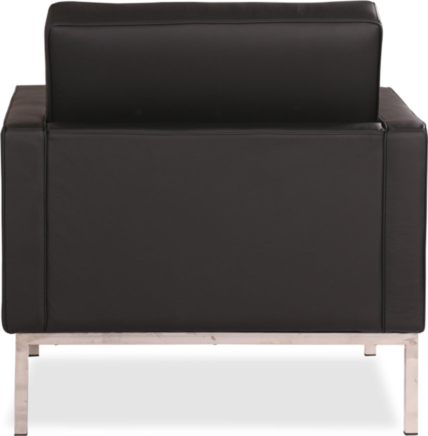 Knoll Armchair Premium Leather/Dark Tan image.