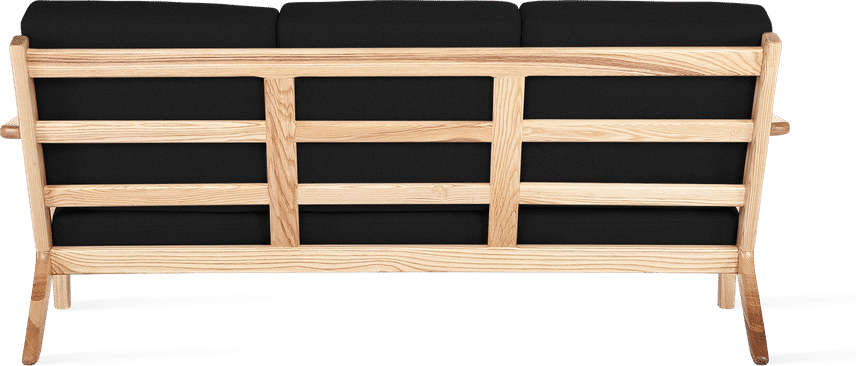 GE 290 Plank 3-seters sofa Black/Ash Wood image.