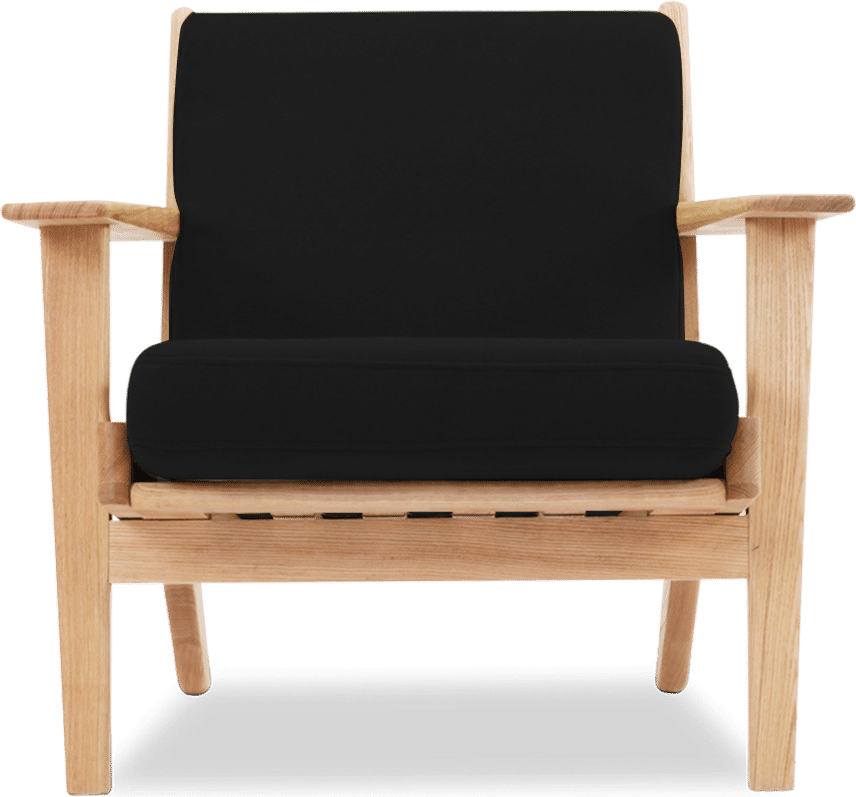 GE 290 Plank Chair Black/Ash Wood image.