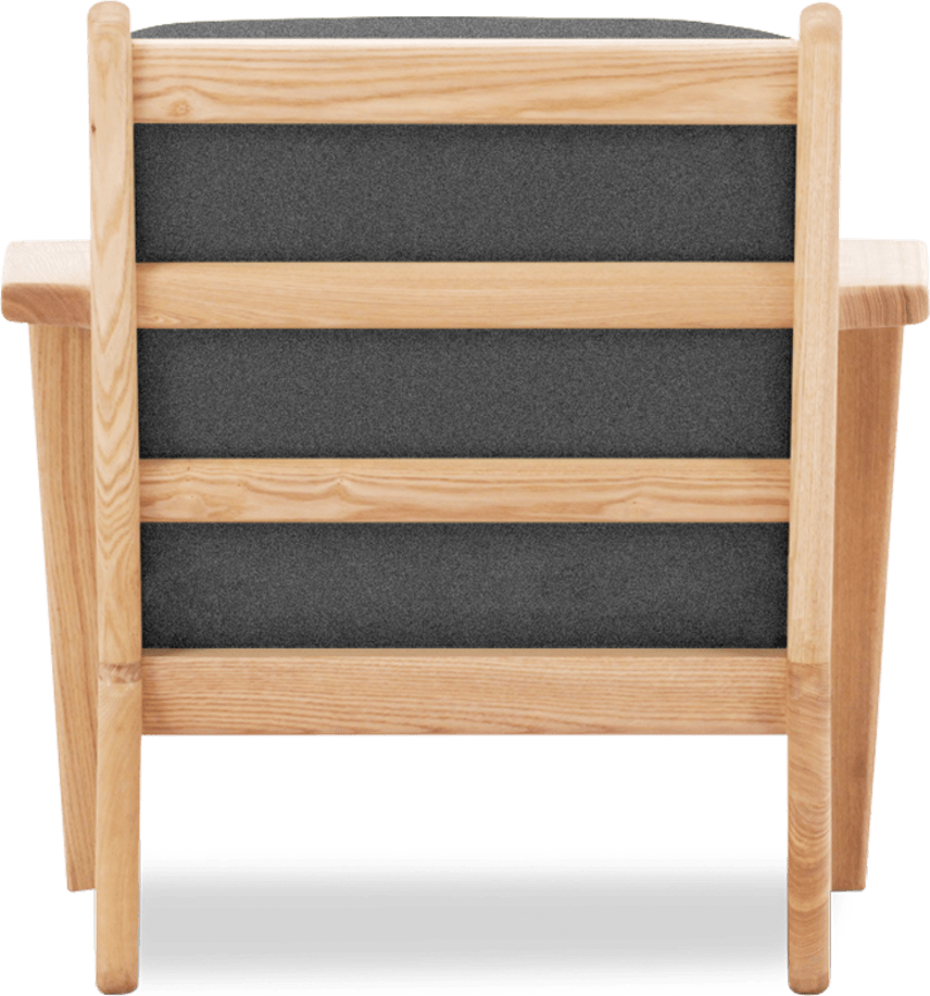 GE 290 Plank Chair Charcoal Grey/Ash Wood image.