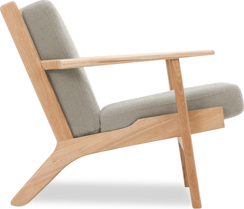 GE 290 Plank Chair Light Pebble Grey/Ash Wood image.