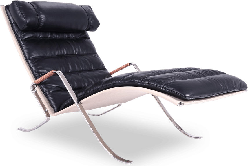 FK87 Style Grasshopper Lounge Chair Black  image.