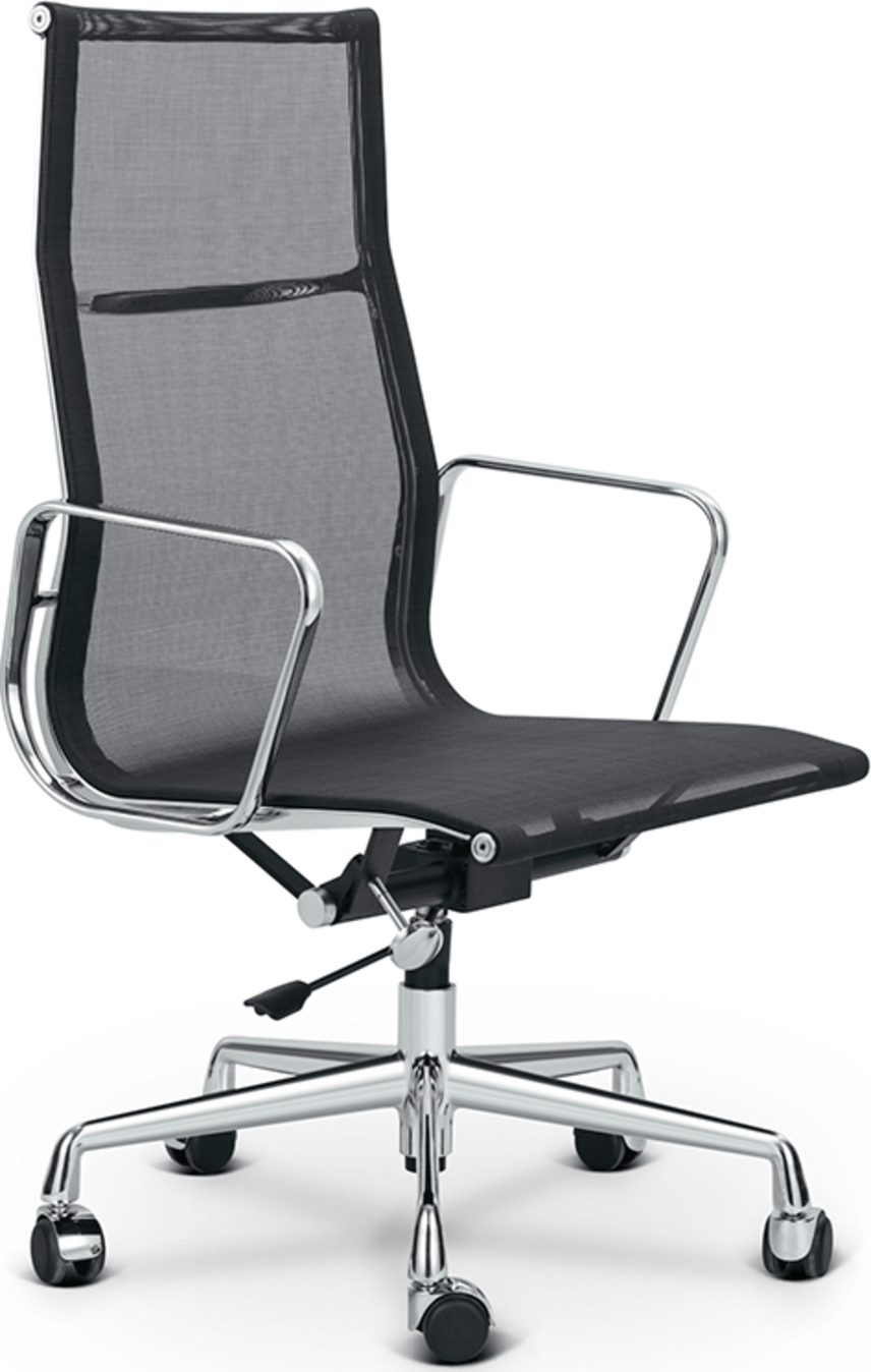 Eames stijl bureaustoel EA119 Mesh Black image.