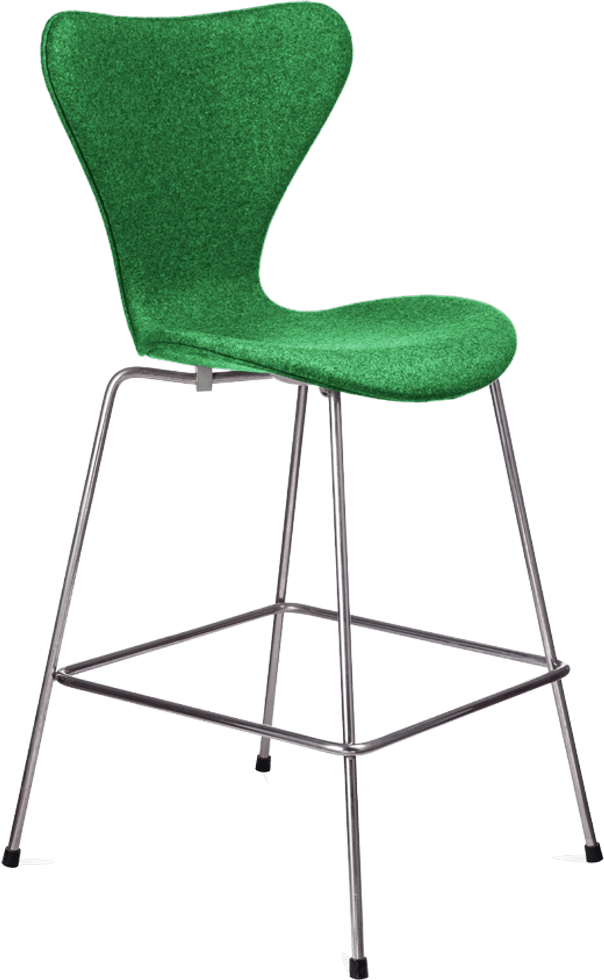 Series 7 Counter Stool Upholstered Green image.