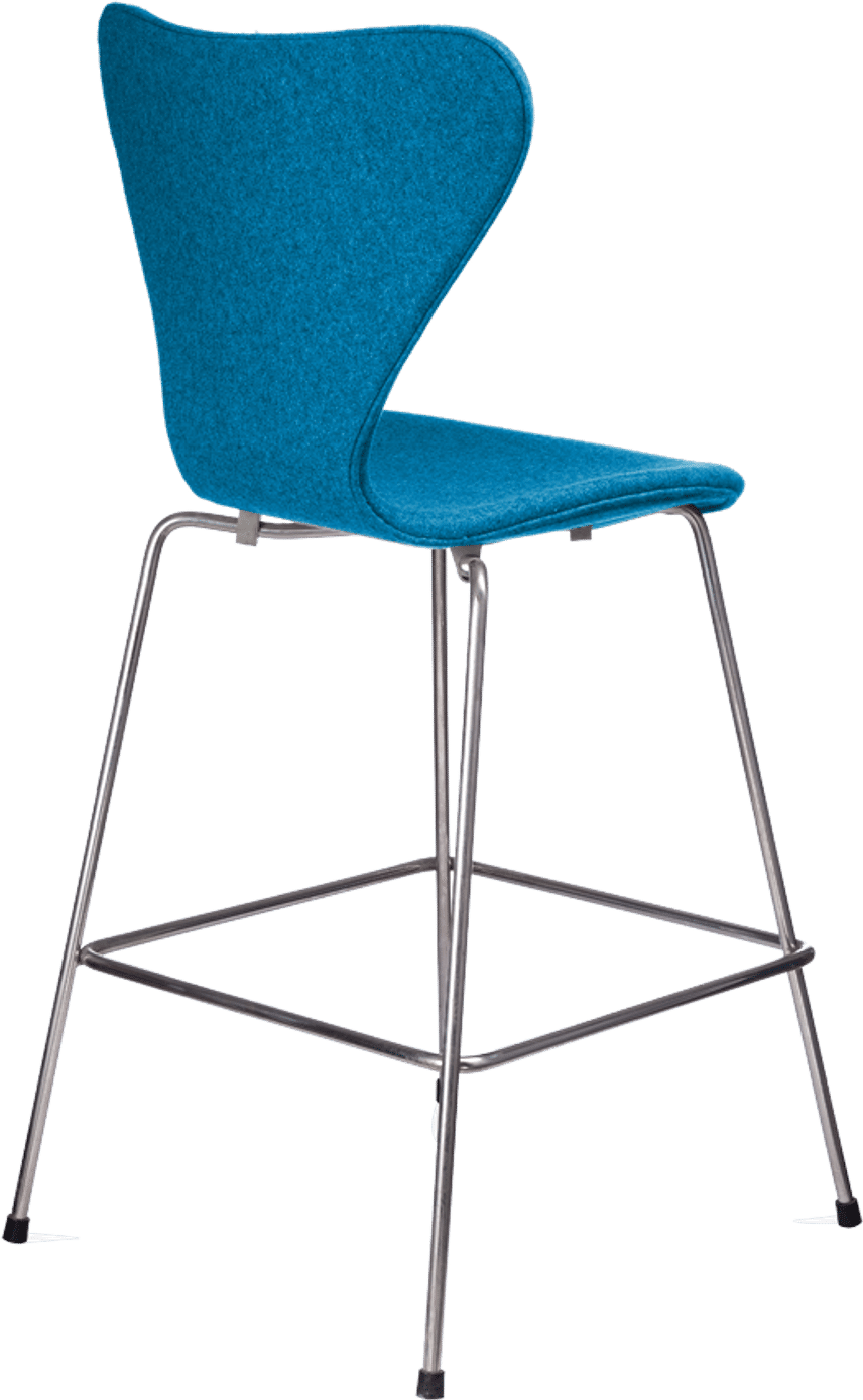 Series 7 Barstool Upholstered Moroccan Blue image.
