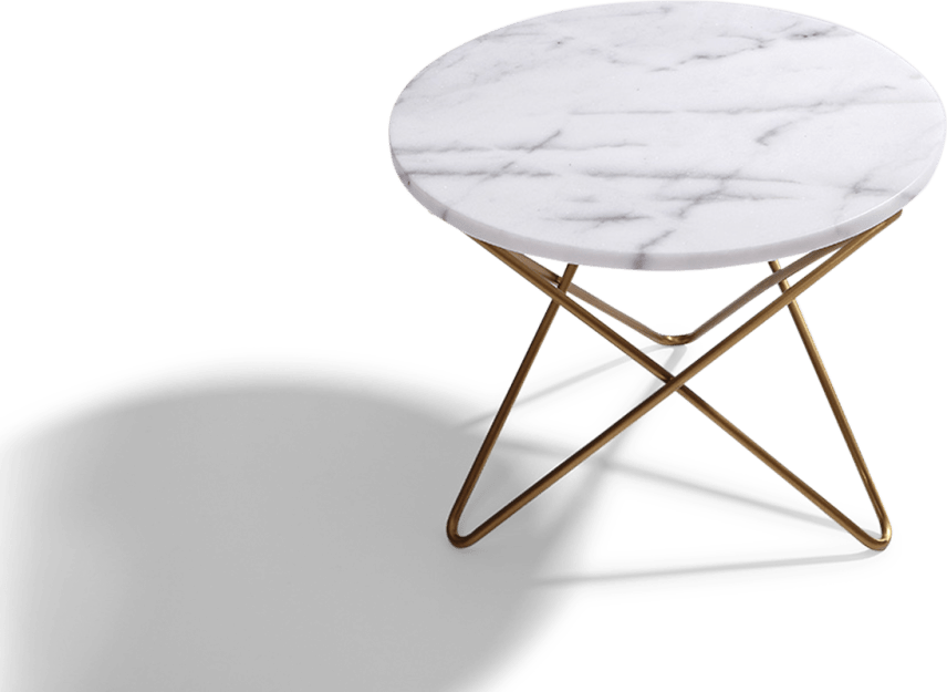 Table basse en marbre étoilé White Marble image.