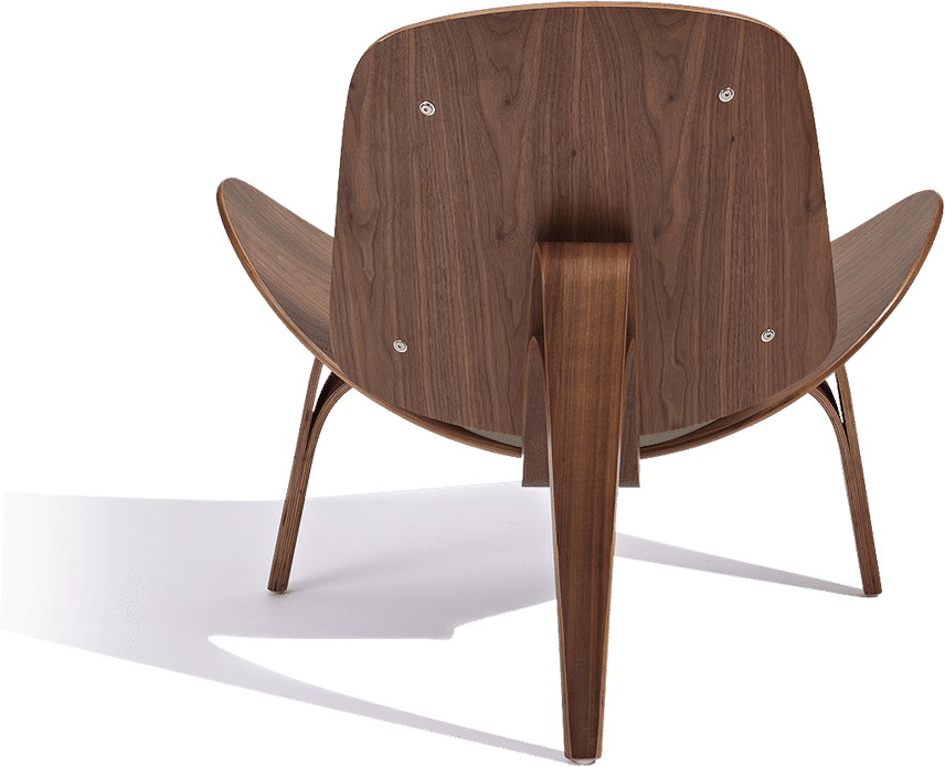 Silla Shell (CH07) Italian Leather/Beige/Rosewood image.
