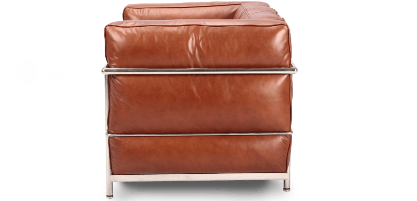 LC3 Style Grand Confort Armchair Dark Tan image.