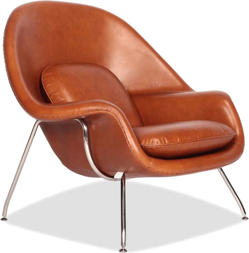 Chaise de l'utérus Premium Leather/Dark Tan image.