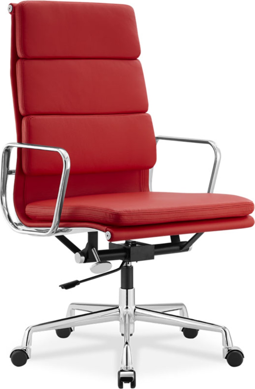 Eames Style Bürostuhl EA219 Leder Red image.