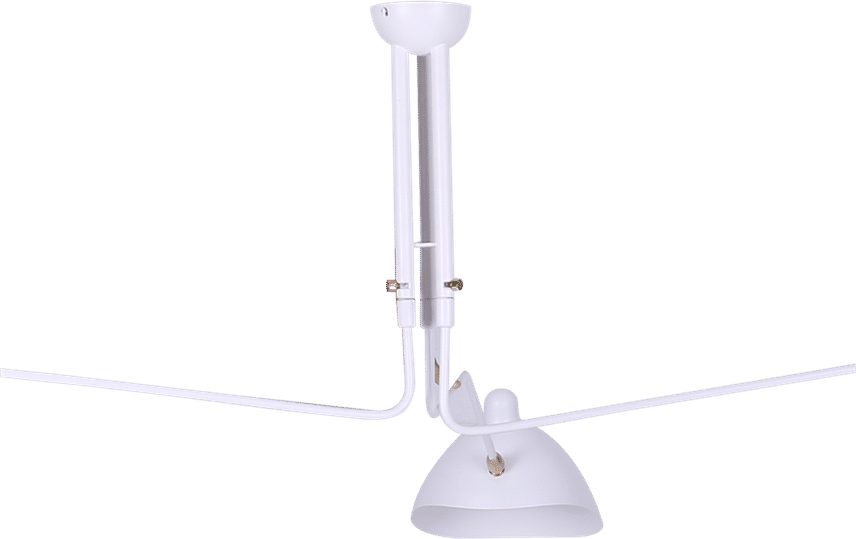 MCL R3 - Three Arm Casquette Ceiling Lamp White image.