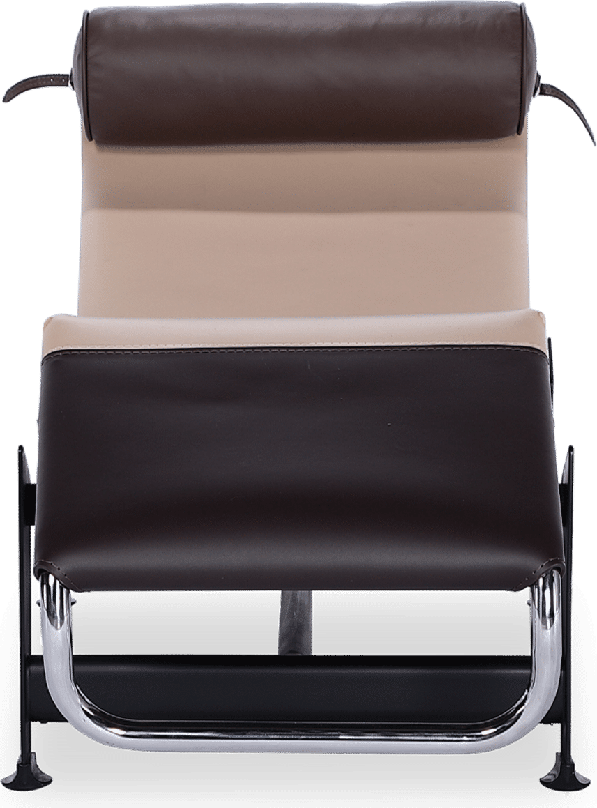 Chaise longue stile LC4 - Edizione speciale Faux Leather/Beige image.