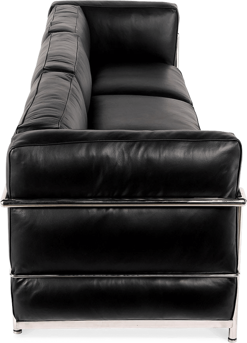 LC3 Style 3-sitsig Grand Sofa Black  image.