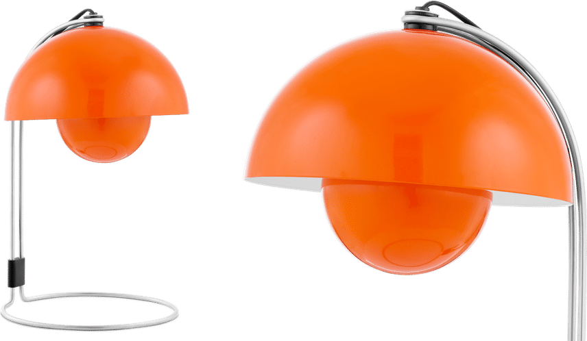 Blumentopf VP4 Style Tischlampe Orange image.