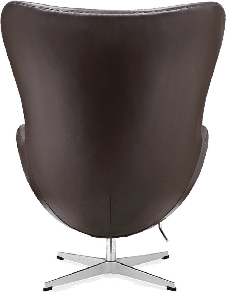 La silla huevo Premium Leather/With piping/Mocha image.