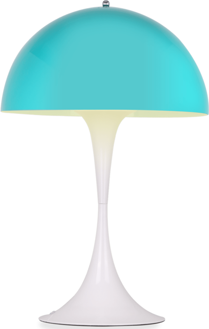 Panthella Style Table Lamp Aqua Blue image.