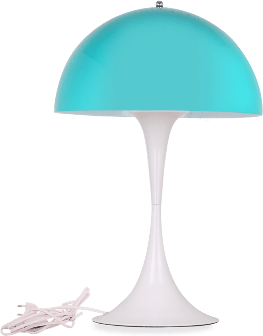 Lampada da tavolo in stile Panthella Aqua Blue image.