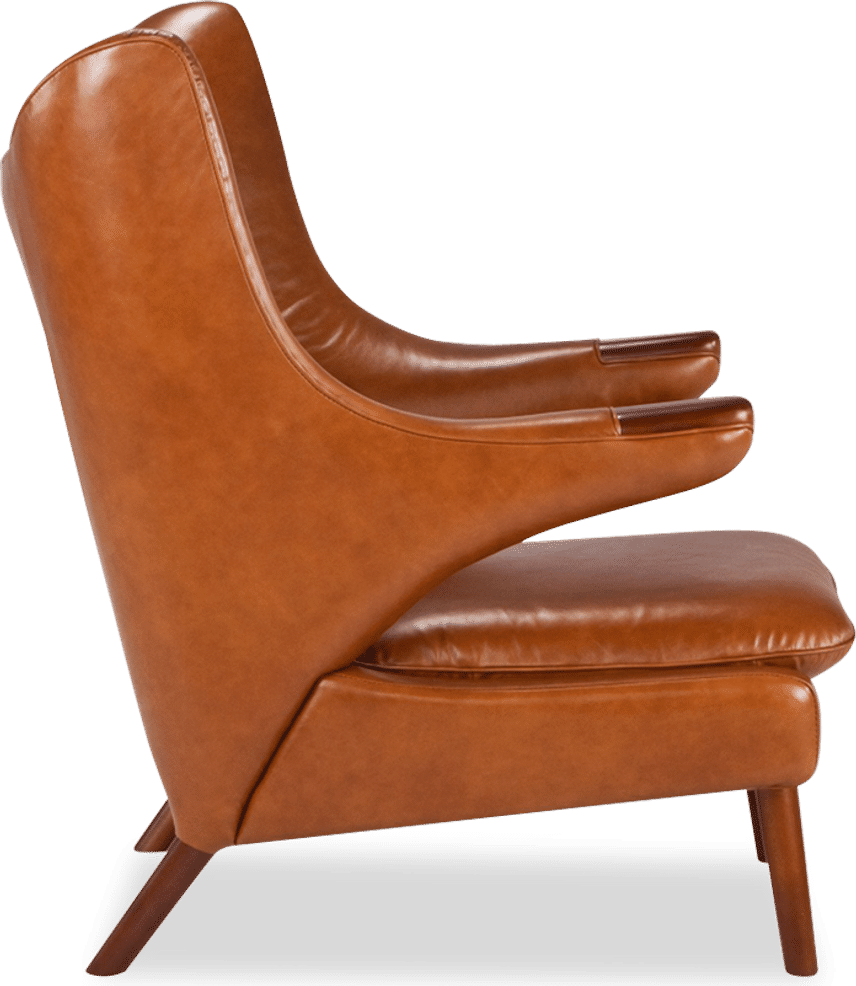 Teddy Bear Chair Premium Leather/Dark Tan image.