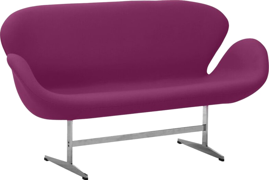 Le canapé du cygne Wool/Purple image.