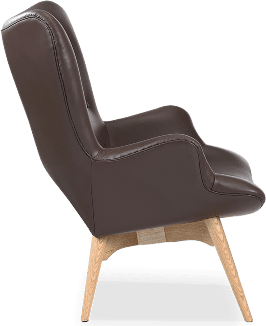 R160 Contour Chair Premium Leather/Mocha image.