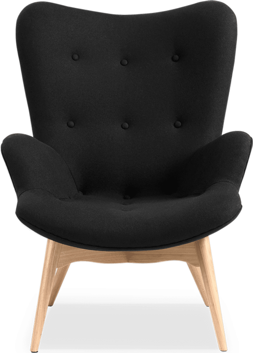 R160 Contour Chair Wool/Black image.