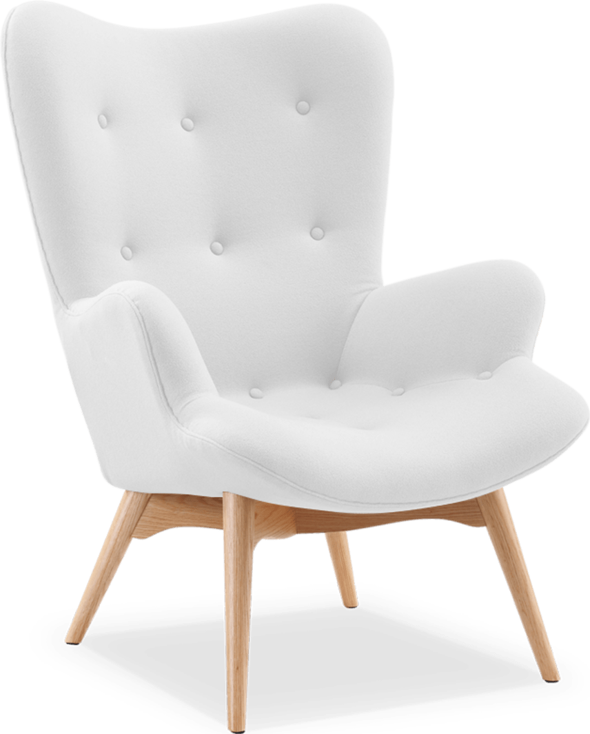 R160 Contour Chair Wool/White image.