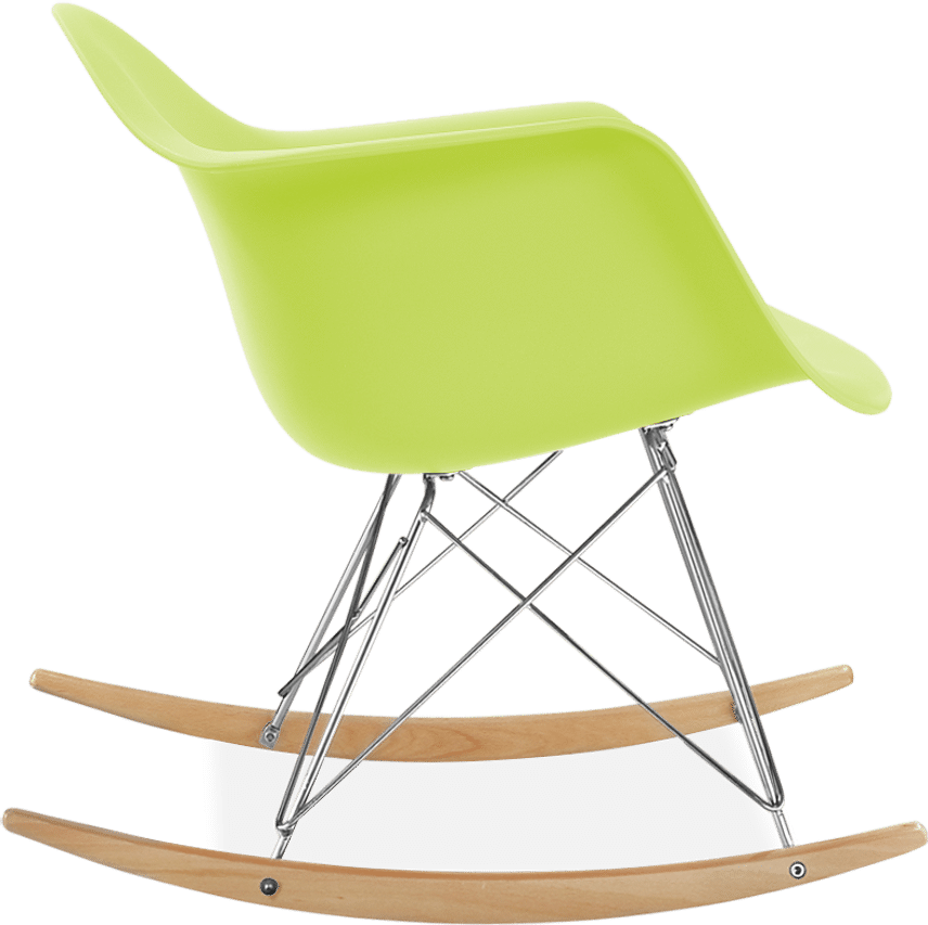 Chaise à bascule en plastique de style RAR 31 CM/Light Wood image.