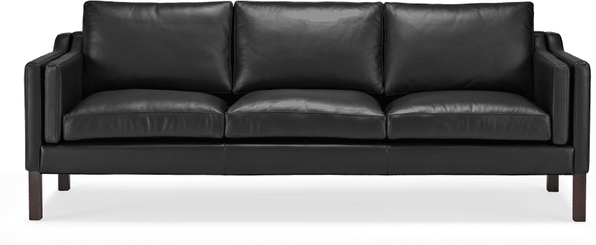 2213 Three Seater Sofa Premium Leather/Black  image.