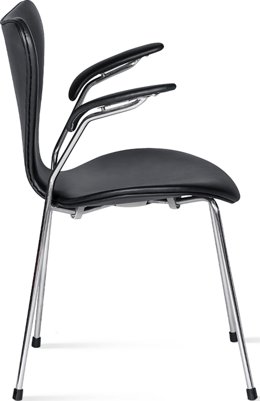 Series 7 Chair Carver - Full Leather Black image.