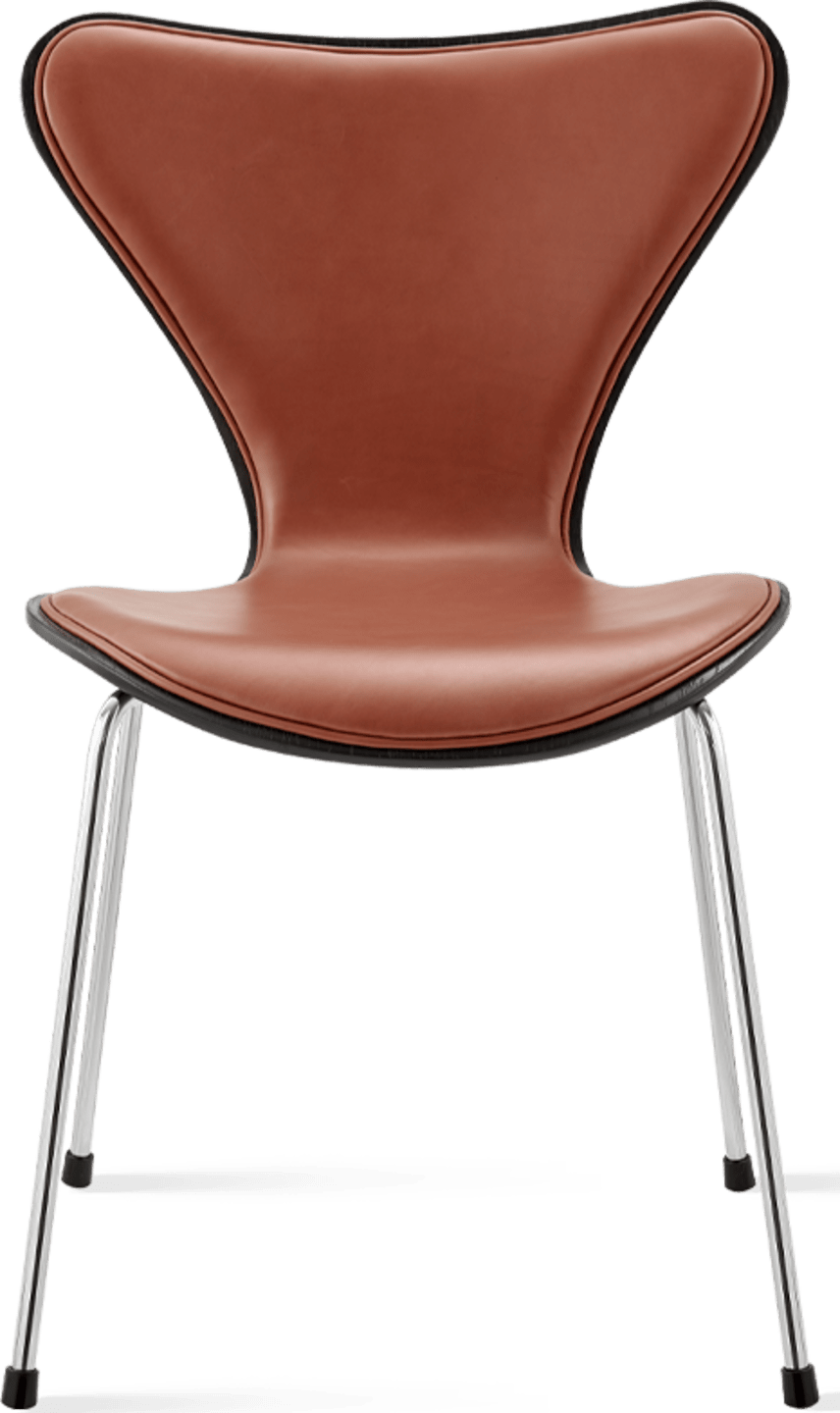 Series 7 Chair - Half Upholstered Premium Leather/Dark Tan image.